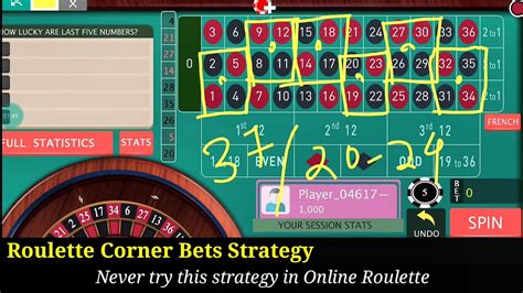 roulette corner bet strategy